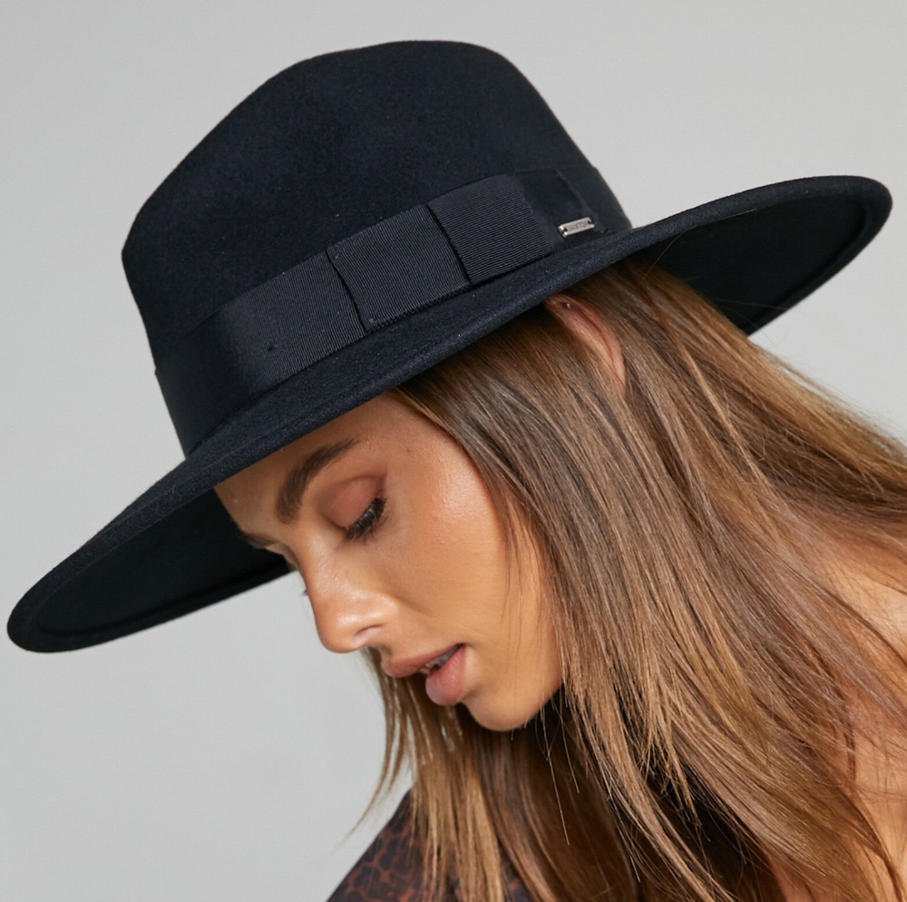 Black Felt Brixton Fedora